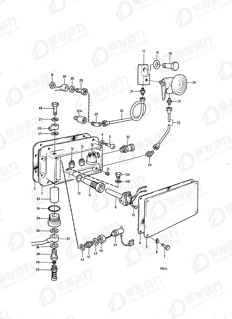 VOLVO Gasket 845709 Drawing